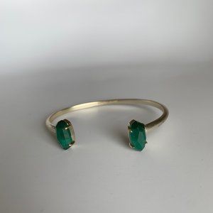 Kendra Scott Emerald Elton Cuff Bracelet